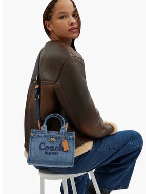 Coach Denim Mini Cargo Tote 20 CZ100